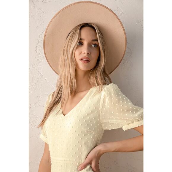 Lulu's Cream Drop Waist Dress - Picture 4 of 13